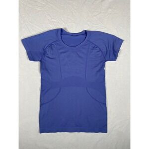 lululemon athletica Short Sleeve Seamless Tee in Royal Blue